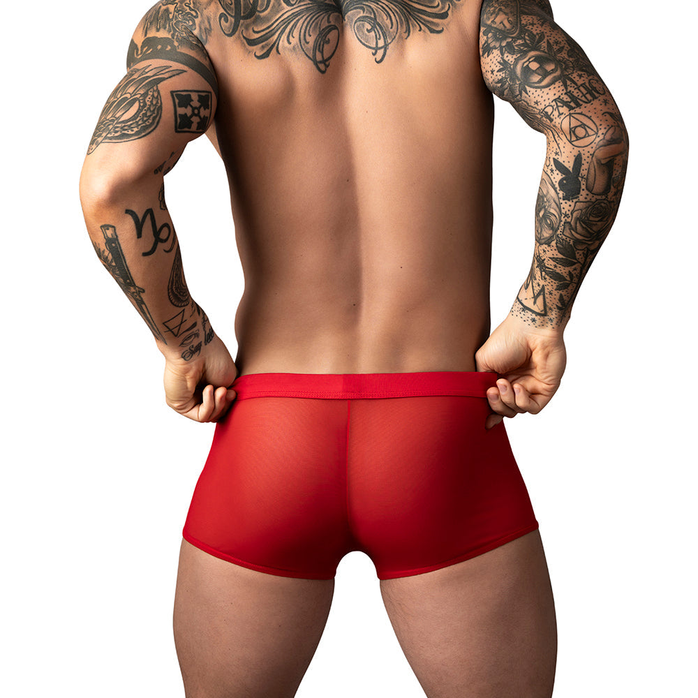 Male Power Mesh 2.0 Mini Short Red S