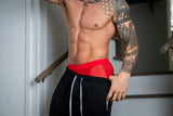Male Power Mesh 2.0 Mini Short Red S