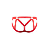 Male Power Mesh 2.0 Strappy Ring Jock Red L/XL