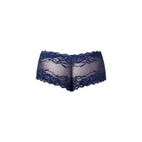 Male Power Sassy Lace Mini Short Sheer Pouch Navy L