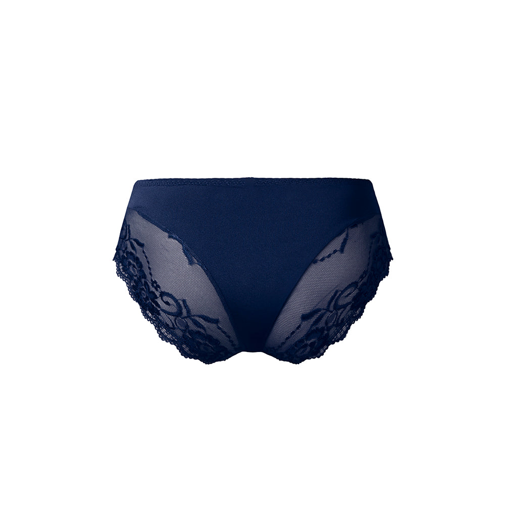 Male Power Sassy Lace Bikini Sold Pouch Navy M