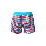 Male Power So Cumfy Gingham Boxer Brief Turquoise M