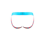 Male Power So Cumfy Gingham Jock Turquoise L/XL