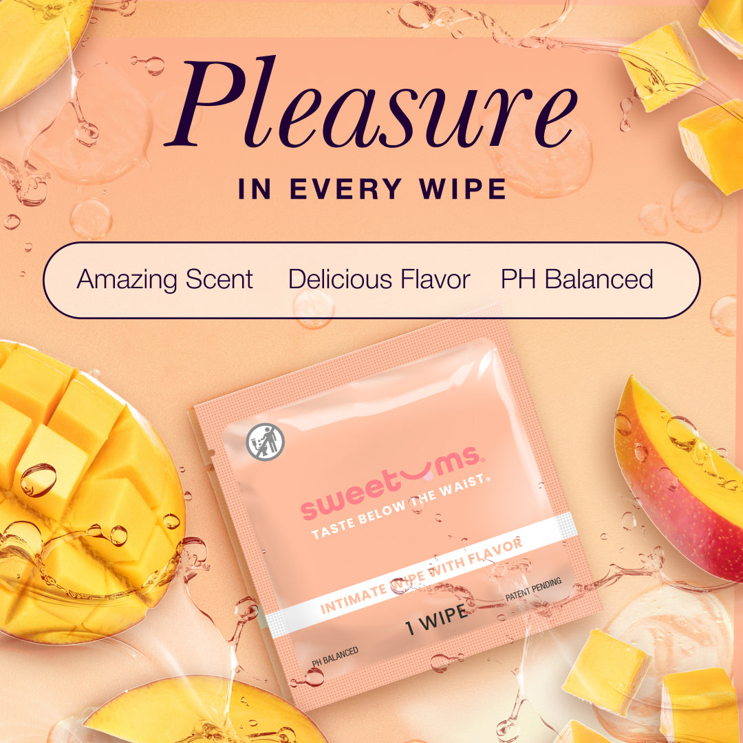 Sweetums Intimate Wipes Sweet Mint Flavor 10-Pack