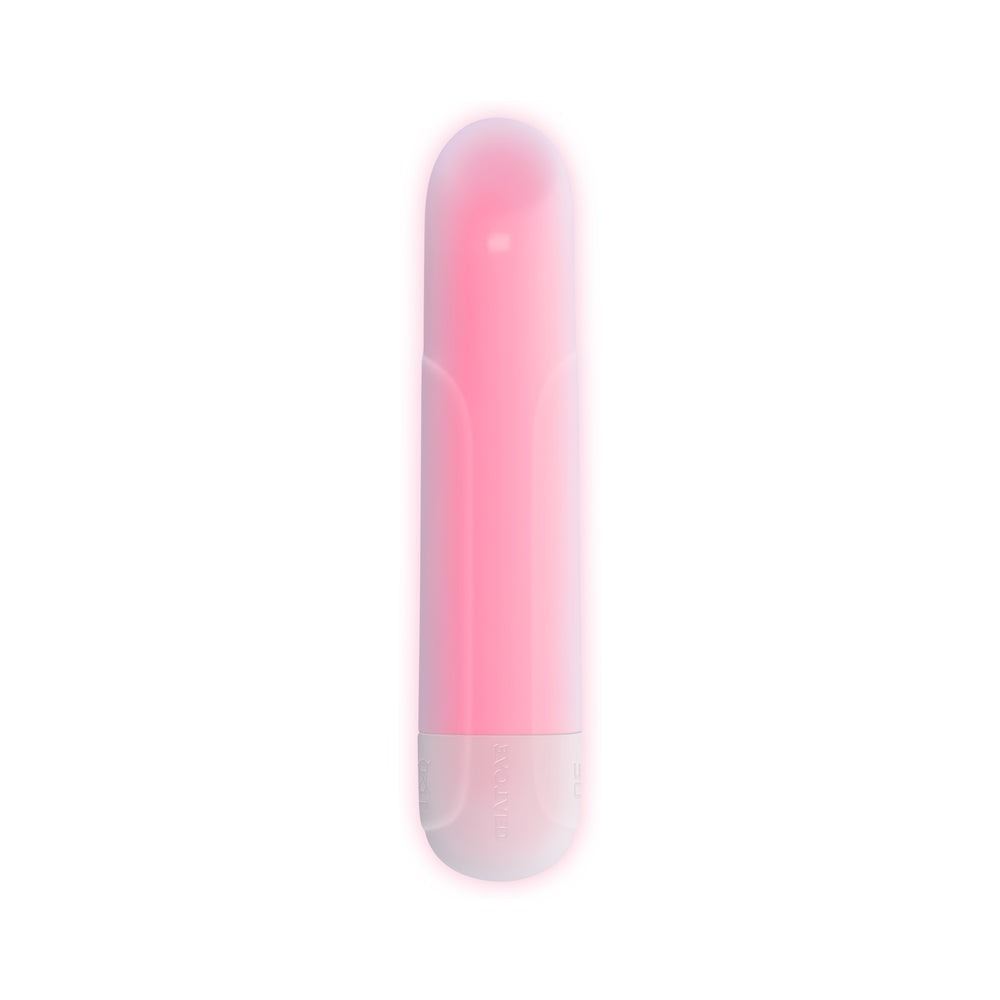 Evolved Shine On Glowing Pink Vibrating Bullet White/Pink