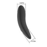 Spectrum Essentials Rechargeable Silicone Compact External Vibrator Black