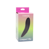 Spectrum Essentials Rechargeable Silicone Compact External Vibrator Black