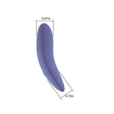 Spectrum Essentials Rechargeable Silicone Compact External Vibrator Purple