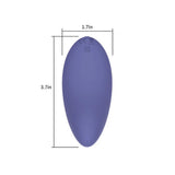 Spectrum Essentials Rechargeable Silicone Compact External Vibrator Purple