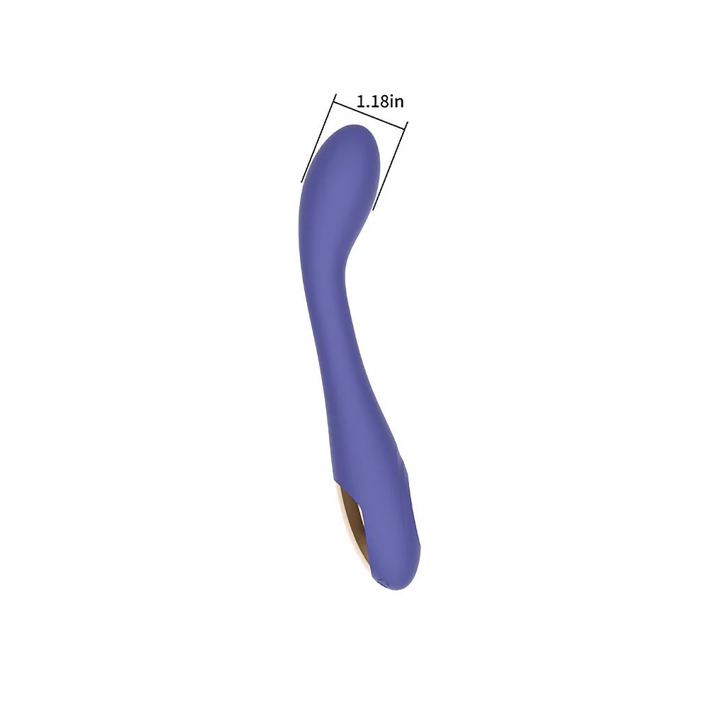 Spectrum Essentials Rechargeable Silicone G-Spot Vibrator Purple