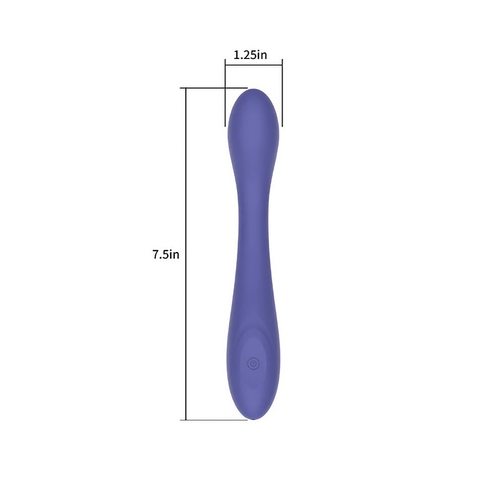 Spectrum Essentials Rechargeable Silicone G-Spot Vibrator Purple