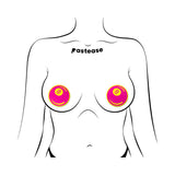 Pastease Neon Pink & Yellow 8-Ball Breast Pasties