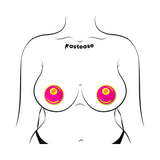 Pastease Neon Pink & Yellow 8-Ball Breast Pasties