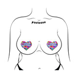 Pastease Tits My Birthday! Heart Breast Pasties with Confetti