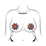 Pastease Neon Flowers Petal Breast Pasties