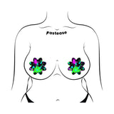 Pastease Vibrant Neon Paint Splatter Petal Breast Pasties