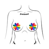 Pastease Rainbow Kaleidoscope Petal Breast Pasties