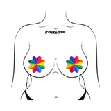 Pastease Rainbow Kaleidoscope Petal Breast Pasties
