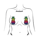 Pastease Rainbow Pineapple Sparkling Breast Pasties