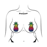 Pastease Rainbow Pineapple Sparkling Breast Pasties