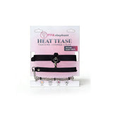 Heat Tease Flower Collar Black/Pink