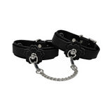Heat Tease Flower Cuffs Black/Pink