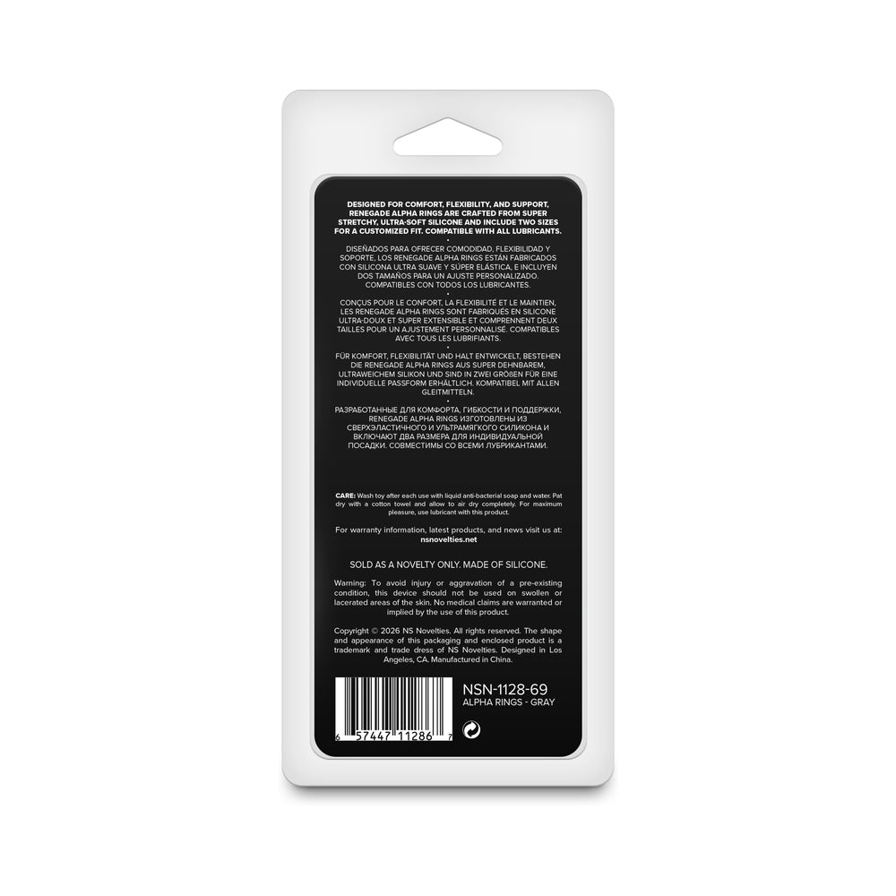 Renegade Alpha Rings Gray