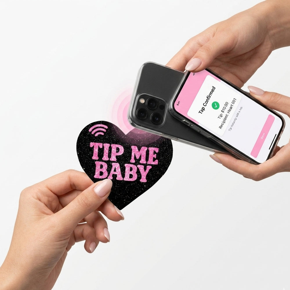 Neva Nude Tap Me Pink Heart Smart NFC Pasties