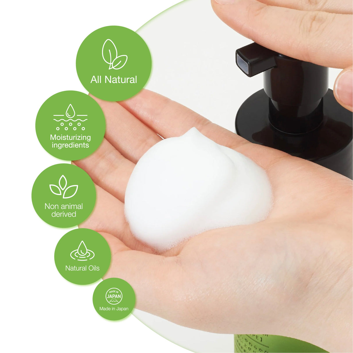 iroha Intimate Wash Foam Bergamot and Bitter Orange 5.07 oz.