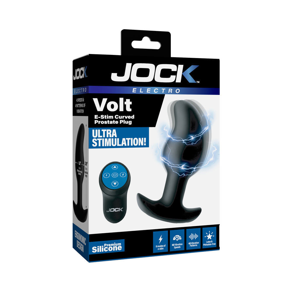 JOCK Electro Volt E-Stim Curved Prostate Plug