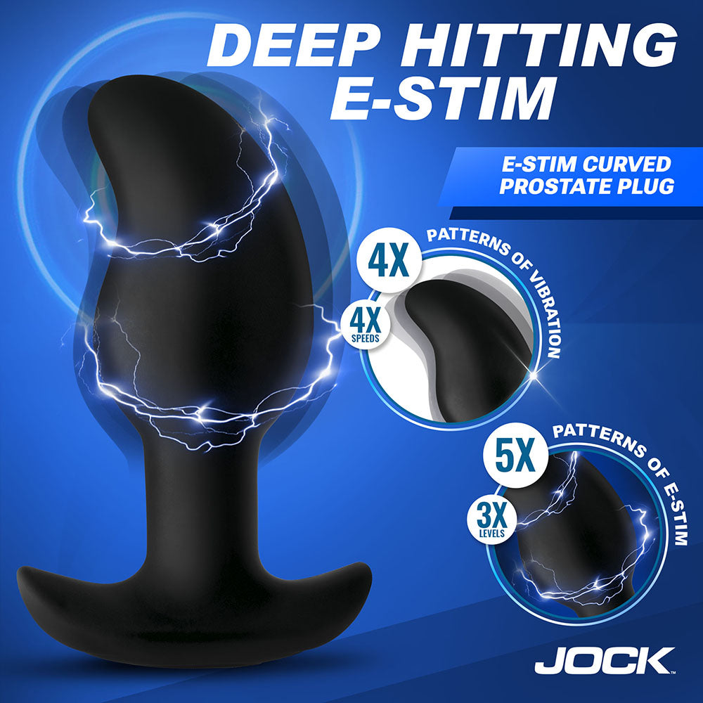 JOCK Electro Volt E-Stim Curved Prostate Plug