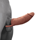 The Great Extender 2 in 1 Extender&Masturbator 7in Brown