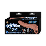The Great Extender 2 in 1 Extender&Masturbator 8in Brown