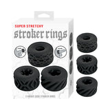 Super Stretchy Stroker Rings 3 Pack Black