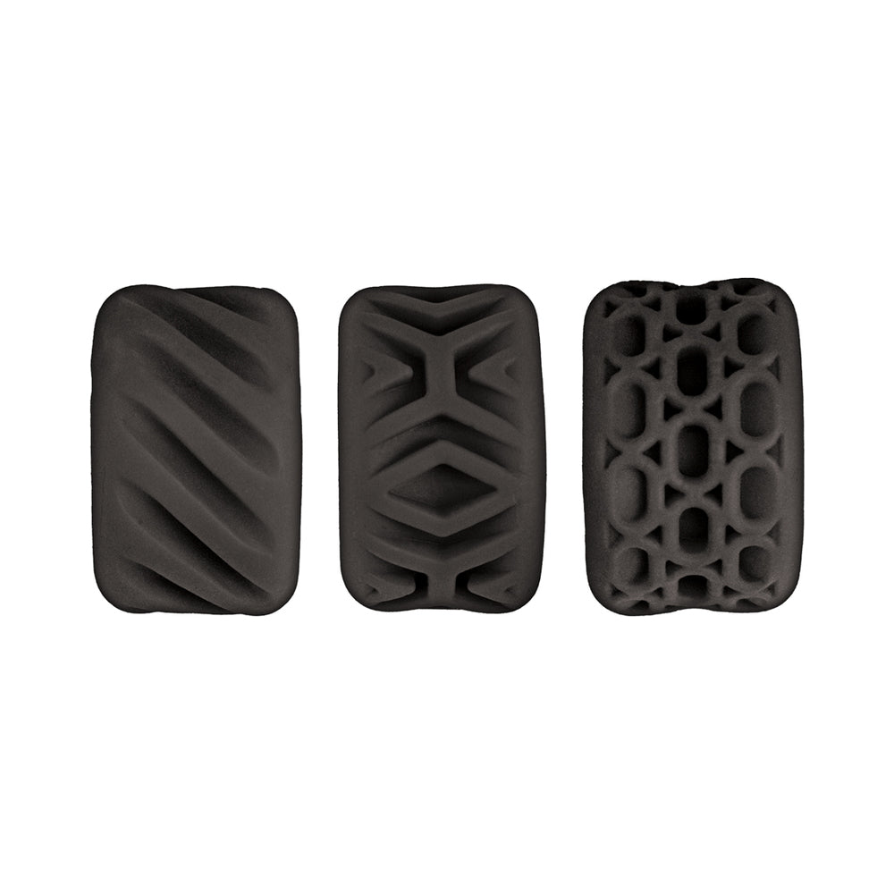 Super Stretchy Stroker Rings 3 Pack Black