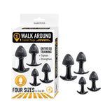 Walk Around Trainer Plugs 4-Piece Set Black