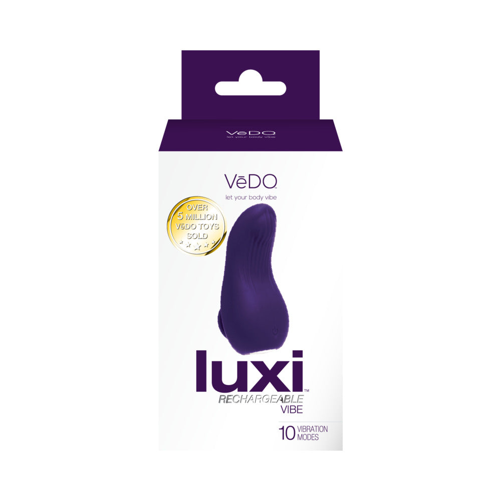 VeDO Luxi Rechargeable Clitoral Finger Vibe Purple