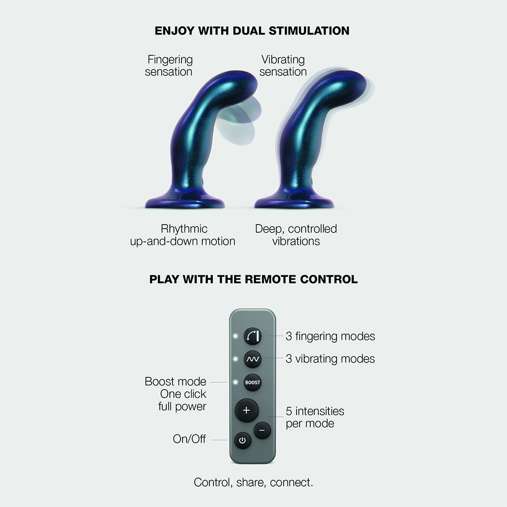 Strap-On-Me Fingering & Vibrating Dildo M Blue