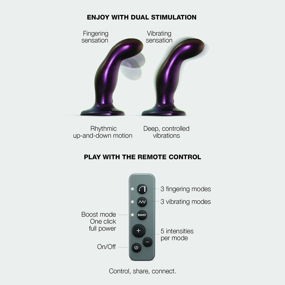 Strap-On-Me Fingering & Vibrating Dildo M Purple