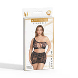 Me You Us Lace 2-Piece Set Black Queen Size