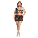 Me You Us Lace 2-Piece Set Black Queen Size