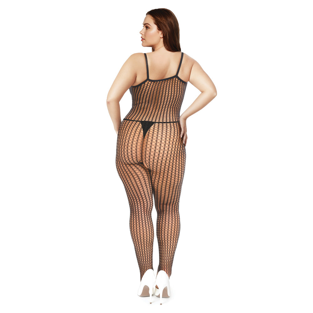 Me You Us Crotchless Bodystocking Queen Size