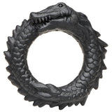 Black Caiman Silicone Cock Ring