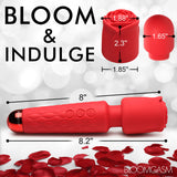 Pleasure Rose 10X Silicone Wand w/ Rose Attachment