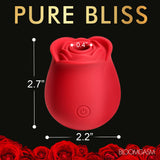 The Perfect Rose Clitoral Stimulator - Red