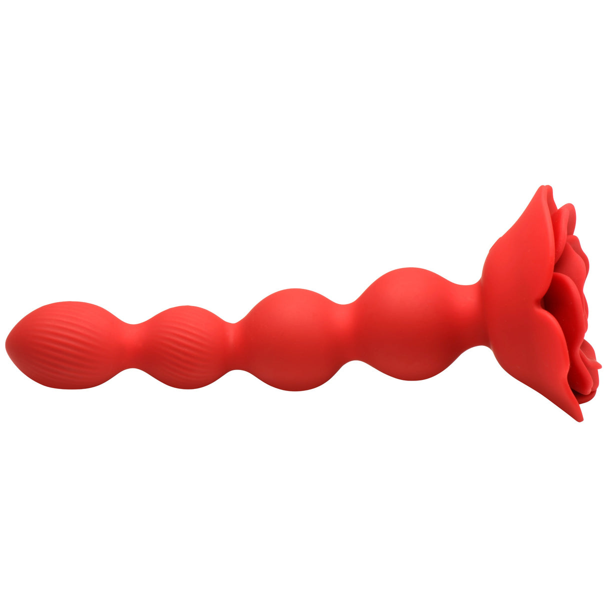 Rose Twirl 10X Vibrating & Rotating Silicone Anal Beads