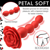 Rose Twirl 10X Vibrating & Rotating Silicone Anal Beads