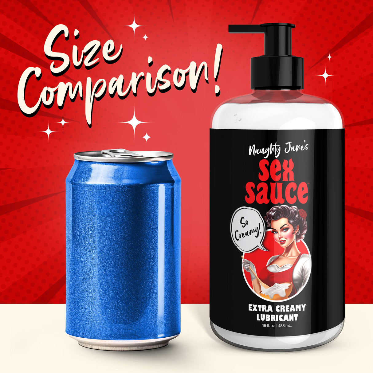 Naughty Jane's Sex Sauce Extra Creamy Lubricant 16oz