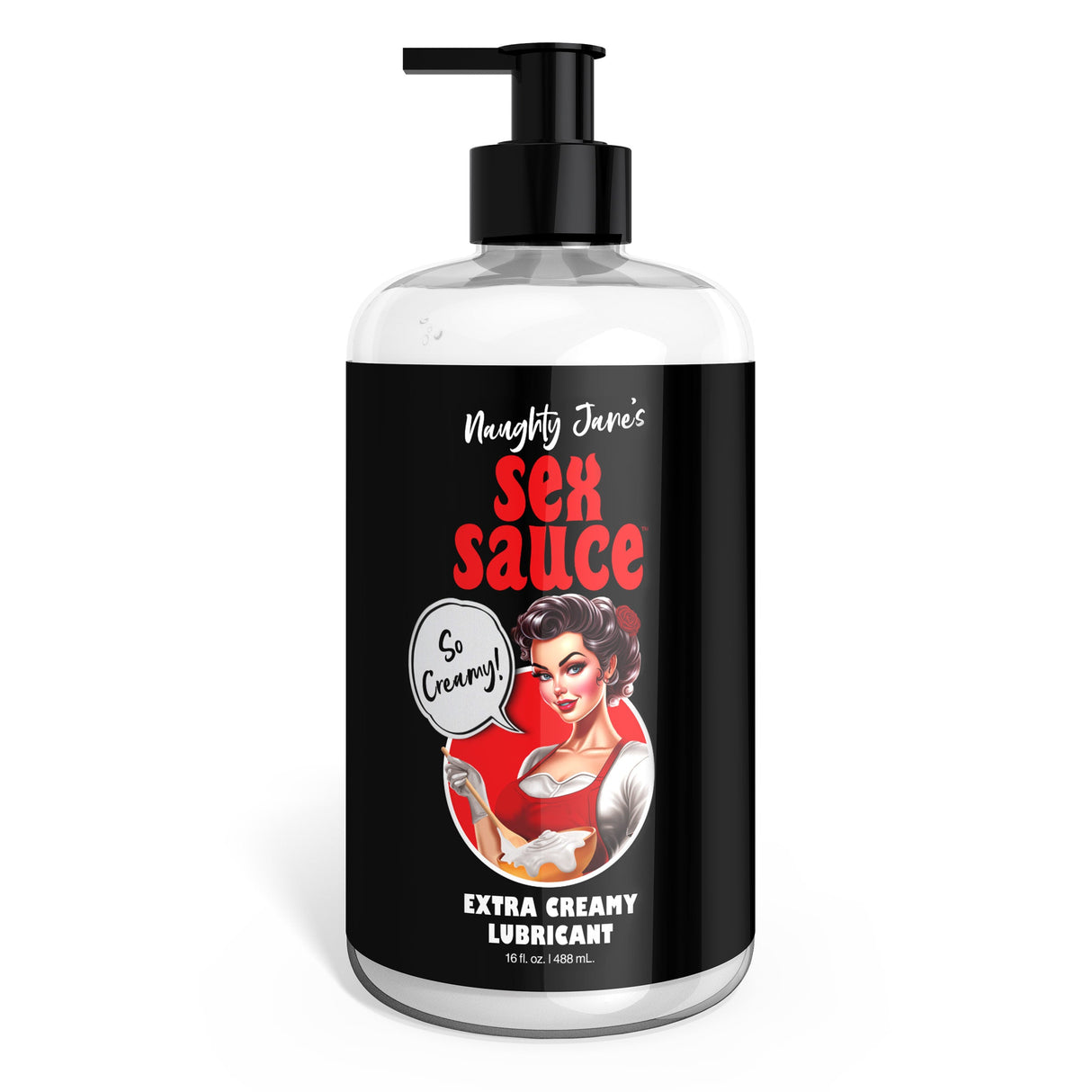 Naughty Jane's Sex Sauce Extra Creamy Lubricant 16oz