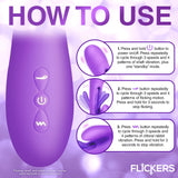 Tri-Flick Flicking Silicone Rabbit Vibrator